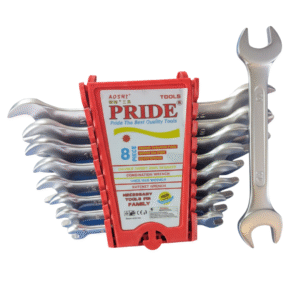PRIDE AOSHNI 8-Piece Combination Wrench Set - Chrome Vanadium Steel