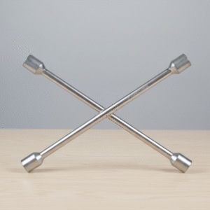 Heavy-Duty Four-Way Cross Wrench / Wheel Lug Nut Wrench