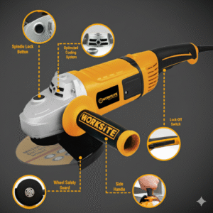 FUJICO Heavy Duty 230mm (9") Angle Grinder - 2000W