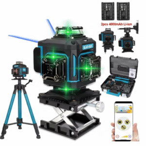 Macrolar Professional 12-Line 3D Green Beam Laser Level Kit