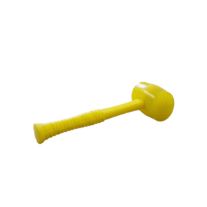 Heavy-Duty Silicon Hammer (Yellow Soft-Face Mallet) - Non-Marring Tiling & Assembly Tool